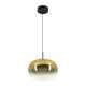 Pendule, Lustre suspendate - Lustra/Pendul LED design decorativ VITRO auriu/negru