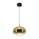 Pendule, Lustre suspendate - Lustra/Pendul LED design decorativ VITRO auriu/negru