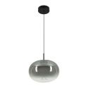 Lustra/Pendul LED design decorativ VITRO gri fumuriu/negru