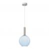 Pendul LED design decorativ LIORA albastru clar/alb