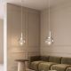 Pendule, Lustre suspendate - Pendul LED design decorativ LIORA gri clar/alb