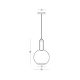 Pendule, Lustre suspendate - Pendul LED design decorativ LIORA gri clar/alb