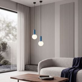 Pendule, Lustre suspendate - Pendul design decorativ POSSA portelan blue