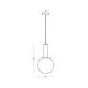 Pendule, Lustre suspendate - Pendul design decorativ POSSA portelan verde