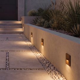 Spoturi - Spot LED aplicat scari exterior IP65 RISE maro