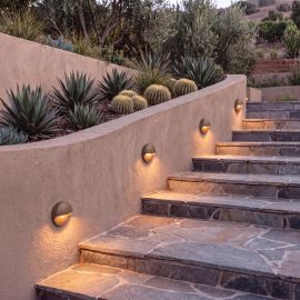 Spoturi - Spot LED aplicat scari exterior IP65 RIFT maro