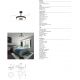 Lustre cu ventilator - Lustra LED cu Ventilator tavan smart sistem TUYA si telecomanda COIN negru