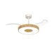 Lustre cu ventilator - Lustra LED cu Ventilator tavan smart sistem TUYA si telecomanda COIN lemn