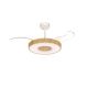 Lustre cu ventilator - Lustra LED cu Ventilator tavan smart sistem TUYA si telecomanda COIN lemn