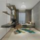 Lustre cu ventilator - Lustra LED cu Ventilator tavan smart sistem TUYA si telecomanda COIN alb