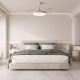 Lustre cu ventilator - Lustra LED cu ventilator si telecomanda COIN M bej