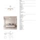 Lustre cu ventilator - Lustra LED cu ventilator si telecomanda COIN M bej