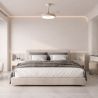 Lustra LED cu ventilator si telecomanda COIN S bej