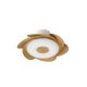 Lustre cu ventilator - Lustra LED cu ventilator si telecomanda FLOWER alb/lemn