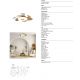 Lustre cu ventilator - Lustra LED cu ventilator si telecomanda FLOWER alb/lemn