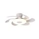 Lustre cu ventilator - Lustra LED cu ventilator si telecomanda FLOWER alb