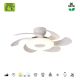 Lustre cu ventilator - Lustra LED cu ventilator si telecomanda FLOWER alb