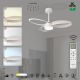 Lustre cu ventilator - Lustra LED cu ventilator si telecomanda INFINITY alb
