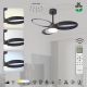 Lustre cu ventilator - Lustra LED cu ventilator si telecomanda INFINITY negru