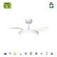 Lustre cu ventilator - Lustra LED cu ventilator si telecomanda LUNA S alba