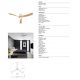 Lustre cu ventilator - Lustra LED cu ventilator si telecomanda NEMO L alb/lemn