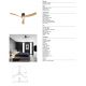 Lustre cu ventilator - Lustra LED cu ventilator si telecomanda NEMO L negru/lemn