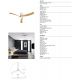 Lustre cu ventilator - Lustra LED cu ventilator si telecomanda NEMO L ceramica/lemn