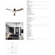 Lustre cu ventilator - Lustra LED cu ventilator si telecomanda NEMO II L negru/nuc