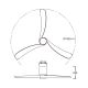 Lustre cu ventilator - Lustra LED cu ventilator si telecomanda NEMO II L negru/nuc
