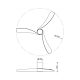Lustre cu ventilator - Lustra LED cu ventilator si telecomanda NEMO M ceramica/lemn