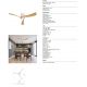 Lustre cu ventilator - Lustra LED cu ventilator si telecomanda NEMO M ceramica/lemn