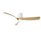 Lustre cu ventilator - Lustra LED cu ventilator si telecomanda NEMO II M alb/lemn