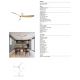 Lustre cu ventilator - Lustra LED cu ventilator si telecomanda NEMO II M alb/lemn