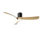 Lustre cu ventilator - Lustra LED cu ventilator si telecomanda NEMO II M negru/lemn