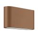 Aplica LED iluminat ambiental exterior IP65 COVE 2x6W cafenie