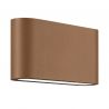 Aplica LED iluminat ambiental exterior IP65 COVE 2x6W cafenie