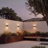 Aplica LED iluminat ambiental exterior IP65 COVE 2x3W cafenie