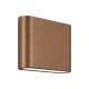 Aplice - Aplica LED iluminat ambiental exterior IP65 COVE 2x3W cafenie