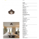 Lustre cu ventilator - Lustra LED cu ventilator palete retractabile ACONCAGUA maro cafe