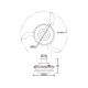 Lustre cu ventilator - Lustra LED cu ventilator palete retractabile ACONCAGUA alb