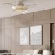 Lustre cu ventilator - Lustra LED cu ventilator palete retractabile ACONCAGUA alb