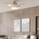 Lustre cu ventilator - Lustra LED cu ventilator palete retractabile ACONCAGUA alb