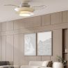 Lustra LED cu ventilator palete retractabile ACONCAGUA alb