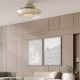 Lustre cu ventilator - Lustra LED cu ventilator palete retractabile ACONCAGUA alb