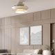 Lustre cu ventilator - Lustra LED cu ventilator palete retractabile ACONCAGUA alb