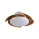 Lustre cu ventilator - Lustra LED cu Ventilator si telecomanda ALOHA II alb/ lemn