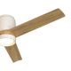 Lustre cu ventilator - Lustra LED cu ventilator si telecomanda CERAMICA L alb/ lemn