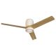 Lustre cu ventilator - Lustra LED cu ventilator si telecomanda CERAMICA L alb/ lemn