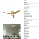 Lustre cu ventilator - Lustra LED cu ventilator si telecomanda CERAMICA L bej/ lemn