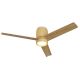 Lustre cu ventilator - Lustra LED cu ventilator si telecomanda CERAMICA L bej/ lemn